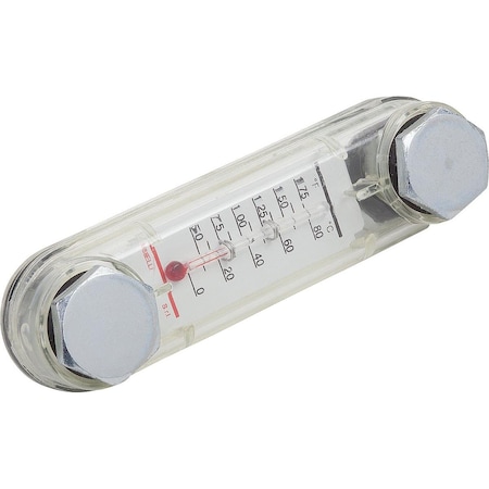 Kipp Oil Level Gauge Form:B With Thermometer 103X27X20, L1=76, D1=M10, Thermoplastic K0443.2076